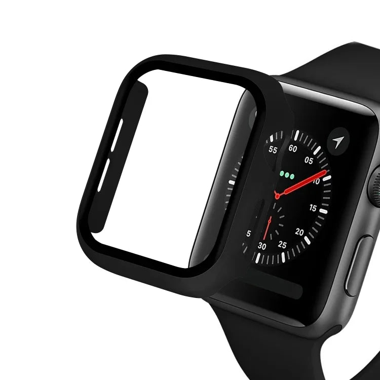 Ốp PC bảo vệ toàn diện ENKAY Hat-prince + kính cường lực cho Apple Watch Series 6 / 5 / 4 / SE 3 / SE 2 / SE 1 44mm