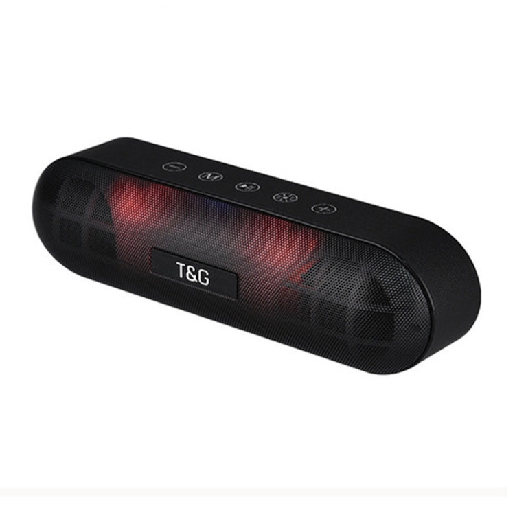 Loa Bluetooth di động T&G TG148 Âm thanh stereo Bass siêu trầm Đèn lồng LED Loa Bluetooth không dây