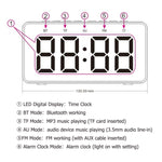 Loa Bluetooth sạc không dây AEC BT508 kiêm đồng hồ báo thức LED và pin dự phòng ba trong một