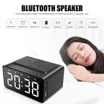 Loa Bluetooth sạc không dây AEC BT508 kiêm đồng hồ báo thức LED và pin dự phòng ba trong một