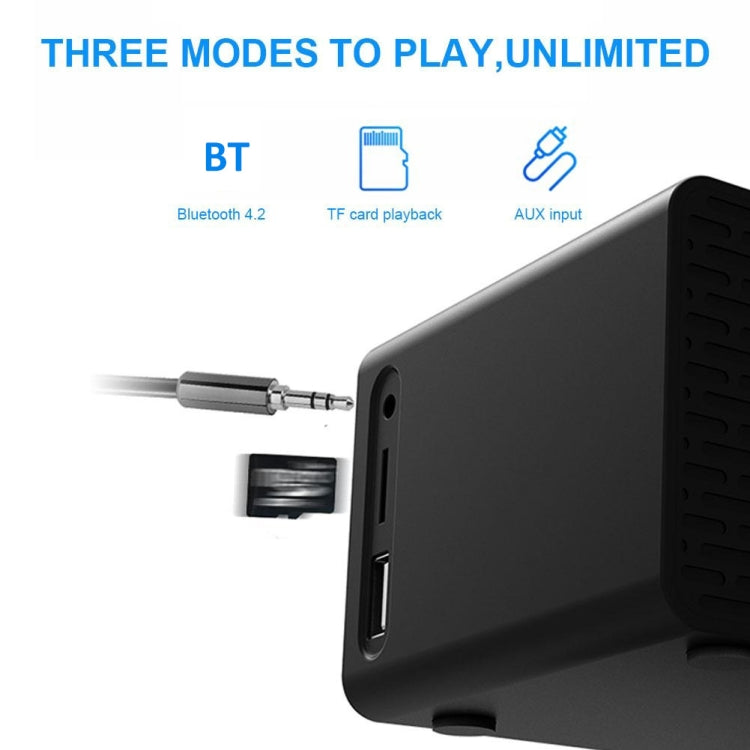Loa Bluetooth sạc không dây AEC BT508 kiêm đồng hồ báo thức LED và pin dự phòng ba trong một