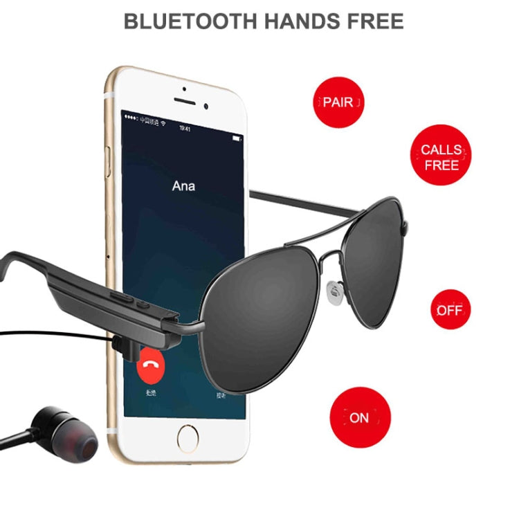 Tai nghe không dây A8 Bluetooth kính râm, tai nghe nhạc thông minh, tai nghe rảnh tay có mic, A8