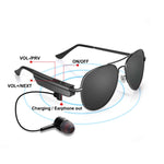 Tai nghe không dây A8 Bluetooth kính râm, tai nghe nhạc thông minh, tai nghe rảnh tay có mic, A8