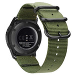 For Samsung Galaxy Watch Active 18mm S3 Nylon Three-ring Strap, For Samsung Galaxy Watch Active 2 18mm / Gear S3