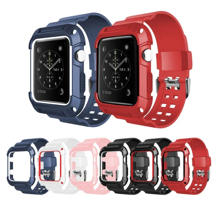 Dây Đeo Silicone Tất Cả Trong Một Cho Apple Watch Thế Hệ 3 / 2 / 1 42mm