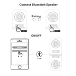 Loa Bluetooth trong suốt TWS di động BT628 10W với đế kết nối từ tính, loa bass subwoofer stereo ngoài trời