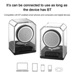 Loa Bluetooth trong suốt TWS di động BT628 10W với đế kết nối từ tính, loa bass subwoofer stereo ngoài trời