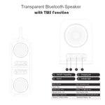 Loa Bluetooth trong suốt TWS di động BT628 10W với đế kết nối từ tính, loa bass subwoofer stereo ngoài trời