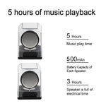 Loa Bluetooth trong suốt TWS di động BT628 10W với đế kết nối từ tính, loa bass subwoofer stereo ngoài trời
