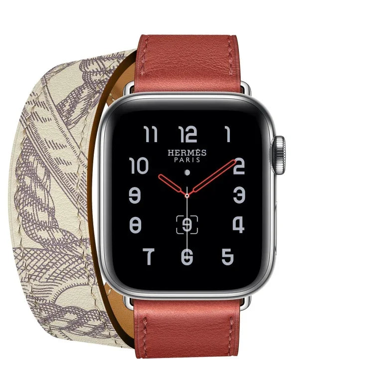 Dây đồng hồ in lụa phổ thông hai vòng cho Apple Watch thế hệ 3 / 2 / 1 38mm
