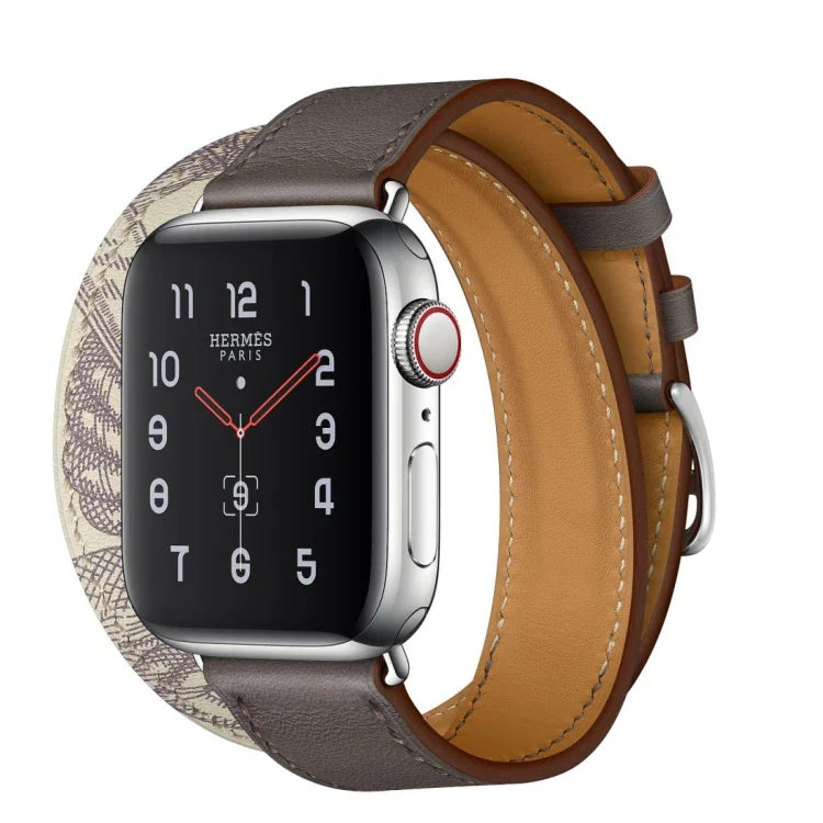 Dây đồng hồ in lụa phổ thông hai vòng cho Apple Watch thế hệ 3 / 2 / 1 42mm
