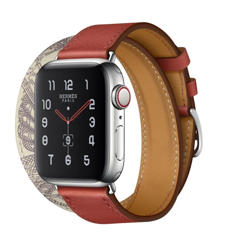 Dây đồng hồ in lụa phổ thông hai vòng cho Apple Watch thế hệ 3 / 2 / 1 42mm