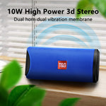 Loa Bluetooth di động TG113, chống nước, loa stereo ngoài trời, hộp âm bass MP3 có radio FM