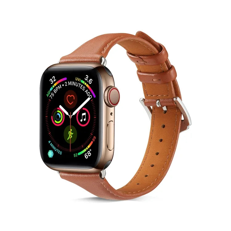 Dây da mỏng phổ thông 38mm cho Apple Watch thế hệ 3 / 2 / 1