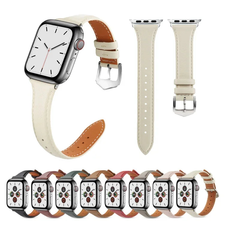 Dây da mỏng phổ thông 38mm cho Apple Watch thế hệ 3 / 2 / 1