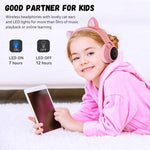 Tai nghe Bluetooth 5.0 tai mèo dễ thương gập được trên tai stereo không dây có mic / đèn LED / radio FM / thẻ TF, SYA00833501F, SYA00833501A, SYA00833501B, SYA00833501C, SYA00833501D, SYA00833501E