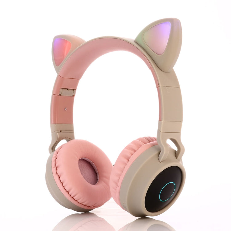 Tai nghe Bluetooth 5.0 tai mèo dễ thương gập được trên tai stereo không dây có mic / đèn LED / radio FM / thẻ TF, SYA00833501F, SYA00833501A, SYA00833501B, SYA00833501C, SYA00833501D, SYA00833501E