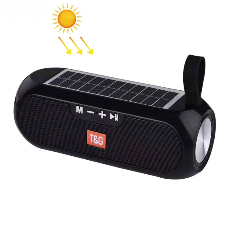 Loa cột không dây di động T&G TG182, hộp nhạc stereo, năng lượng mặt trời, chống nước, USB AUX, radio FM, bass siêu trầm