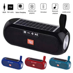 Loa cột không dây di động T&G TG182, hộp nhạc stereo, năng lượng mặt trời, chống nước, USB AUX, radio FM, bass siêu trầm