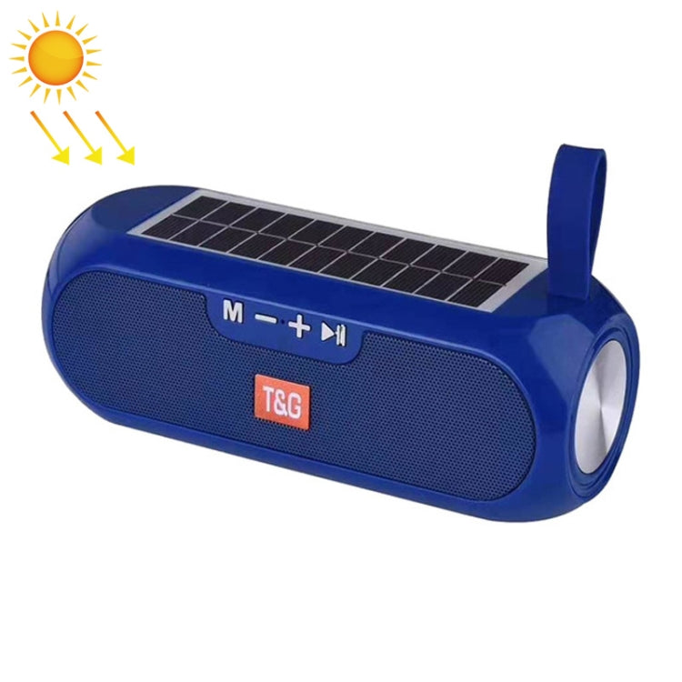 Loa cột không dây di động T&G TG182, hộp nhạc stereo, năng lượng mặt trời, chống nước, USB AUX, radio FM, bass siêu trầm