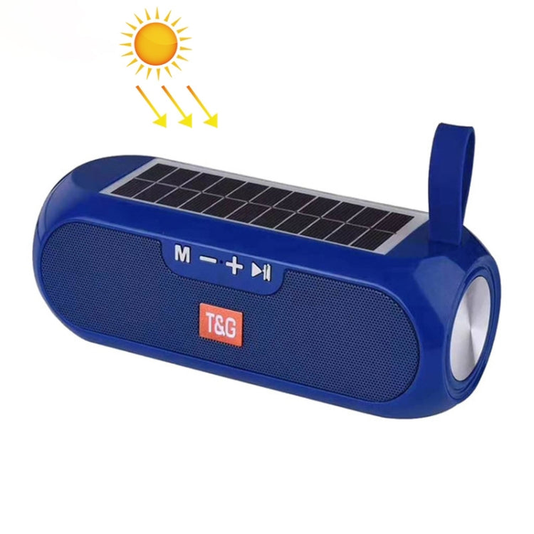 Loa cột không dây di động T&G TG182, hộp nhạc stereo, năng lượng mặt trời, chống nước, USB AUX, radio FM, bass siêu trầm