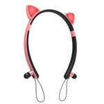 Tai nghe Bluetooth không dây ZW29 tai mèo âm thanh stereo HIFI thời trang thể thao ngoài trời có mic và đèn LED phát sáng
