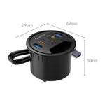 Trạm nguồn đa chức năng ORICO DESK-2U1C cho bàn làm việc
