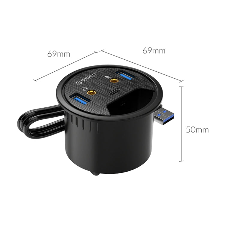 Trạm nguồn đa chức năng ORICO DESK-2U1C cho bàn làm việc