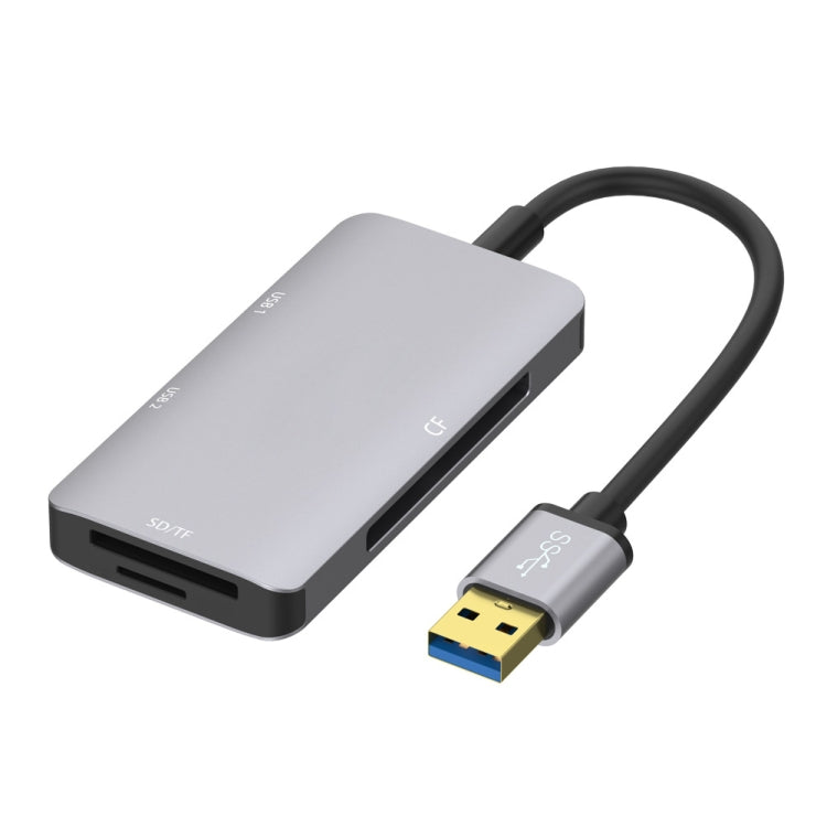 USB3.0 HUB Onten 8107 với đầu đọc thẻ CF SD TF, 8107