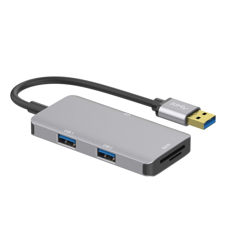 USB3.0 HUB Onten 8107 với đầu đọc thẻ CF SD TF, 8107