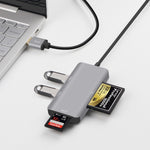 USB3.0 HUB Onten 8107 với đầu đọc thẻ CF SD TF, 8107
