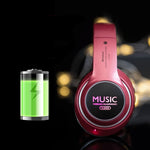 Tai nghe Bluetooth 5.0 đa chức năng nâng cấp VJ033 tai nghe stereo không dây LED micro radio FM