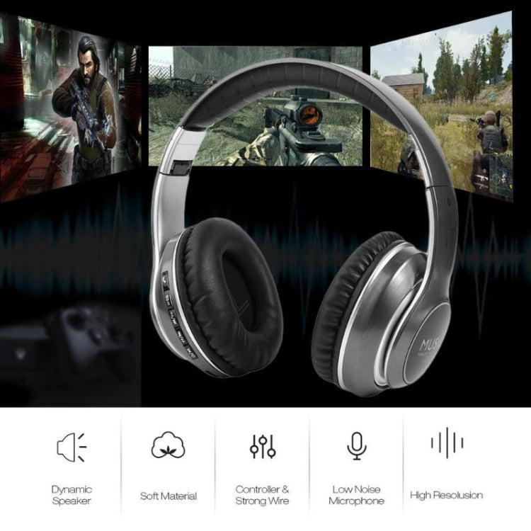 Tai nghe Bluetooth 5.0 đa chức năng nâng cấp VJ033 tai nghe stereo không dây LED micro radio FM