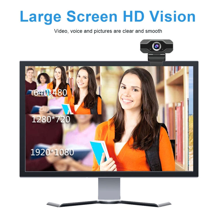 Webcam thông minh HD 1080P với Microphone tích hợp Camera USB phát trực tiếp làm đẹp cho Máy tính Android TV