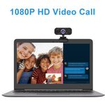 Webcam thông minh HD 1080P với Microphone tích hợp Camera USB phát trực tiếp làm đẹp cho Máy tính Android TV
