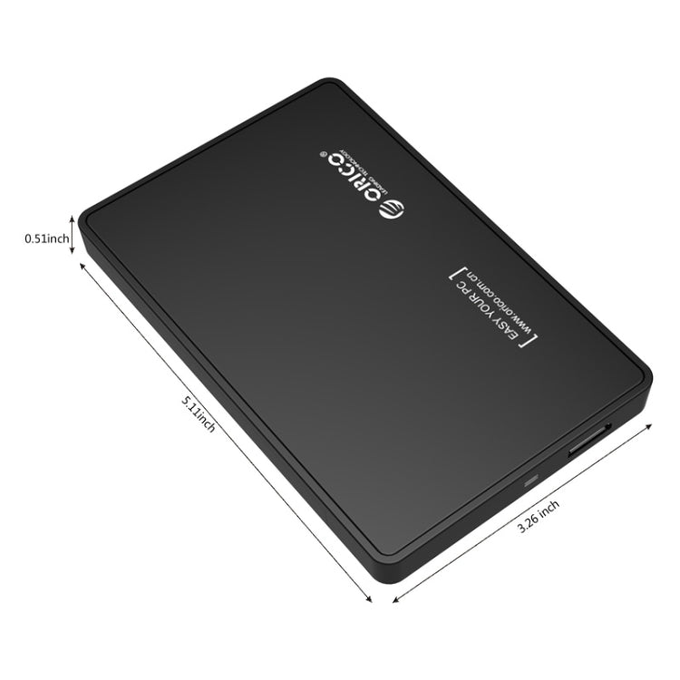 Vỏ ổ cứng ORICO 2588US3-V1 USB3.0 2.5 inch, màu bạc, đỏ, xanh, đen