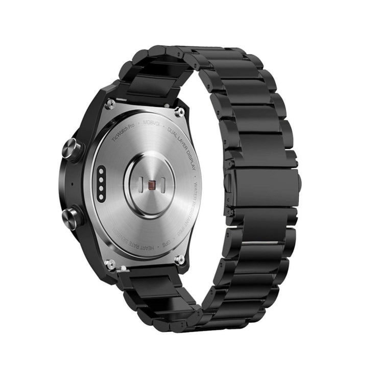 22mm For Huawei Watch GT2e GT2 46mm Three Flat Buckle Stainless Steel Straps