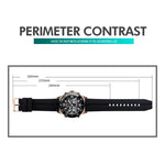 SKMEI 1538 Multi-Function Time Large Dial Steel Belt Men  Casual Sports Electronic Watch