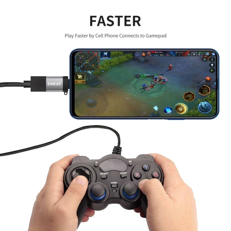 ENKAY ENK-AT101 Bộ chuyển đổi dữ liệu USB-C / Type-C sang USB 3.0 OTG hợp kim nhôm, ENK-AT101