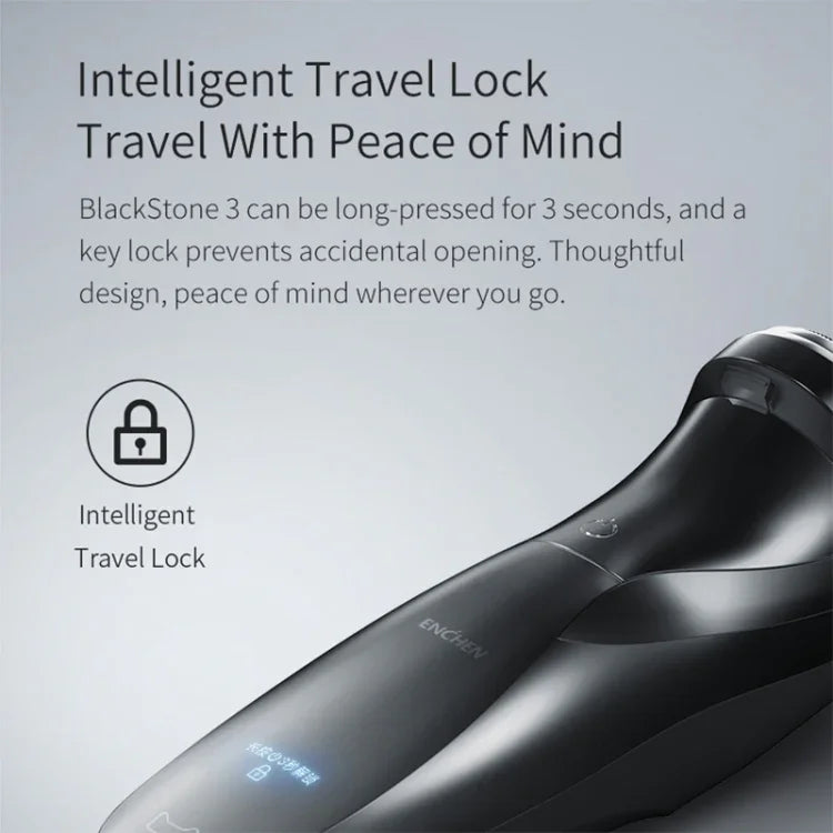 Máy cạo râu điện ba lưỡi chăm sóc mặt nam Xiaomi Youpin Yingqu Blackstone3 chính hãng, di động
