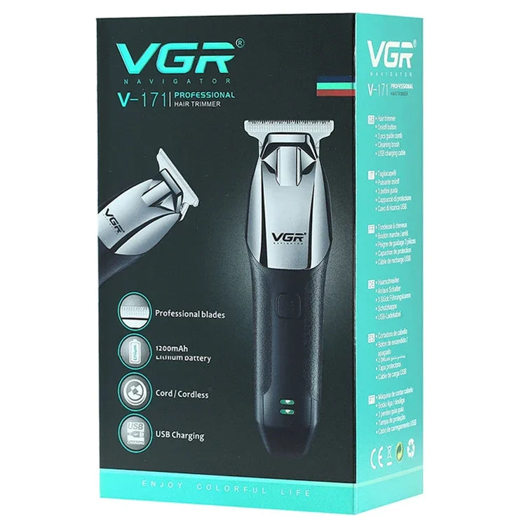 Tông đơ điện cầm tay USB 5W VGR V-171, màu trắng, V-171