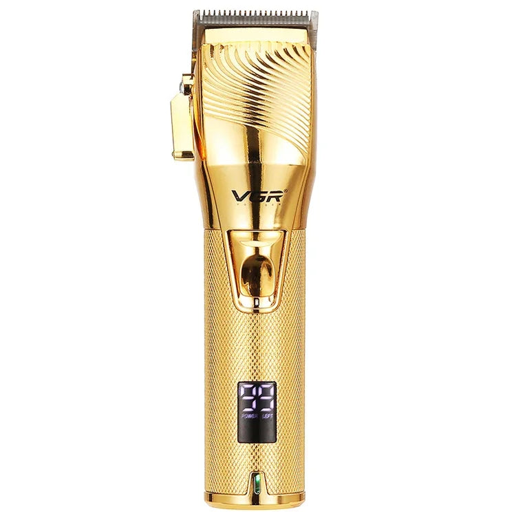 Tông đơ điện kim loại USB VGR V-280 10W với màn hình kỹ thuật số LED, V-280 (Vàng)