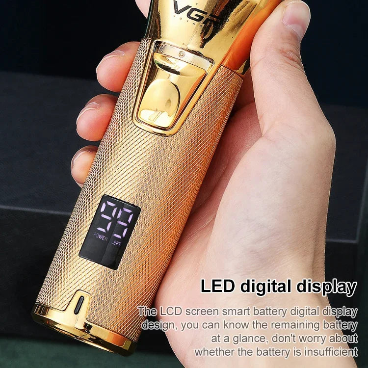 Tông đơ điện kim loại USB VGR V-280 10W với màn hình kỹ thuật số LED, V-280 (Vàng)