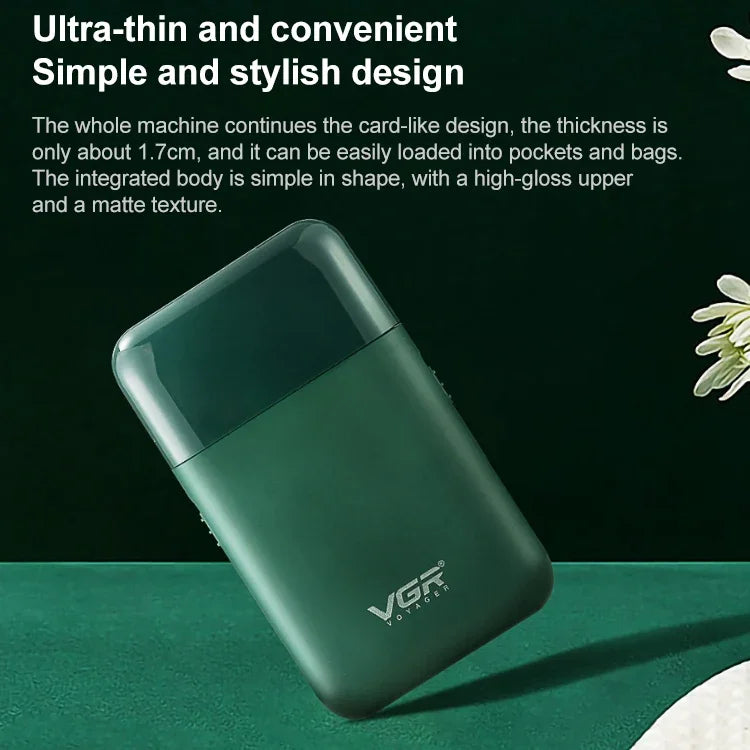 Máy cạo râu điện di động USB 5W VGR V-390, V-390 (Đen), V-390 (Xanh lá)