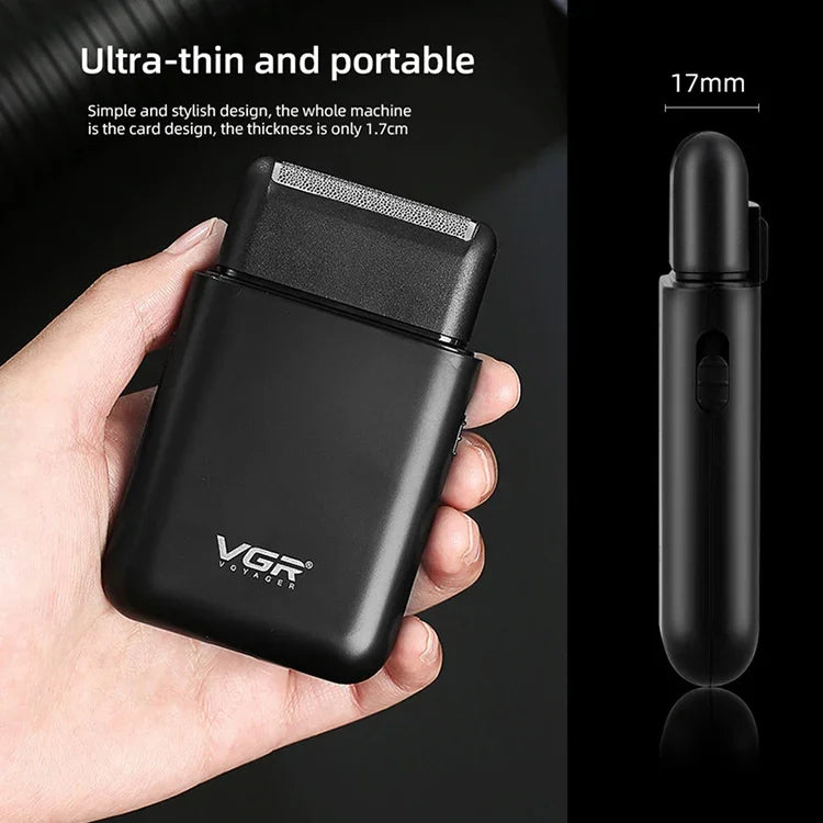 Máy cạo râu điện di động USB 5W VGR V-390, V-390 (Đen), V-390 (Xanh lá)
