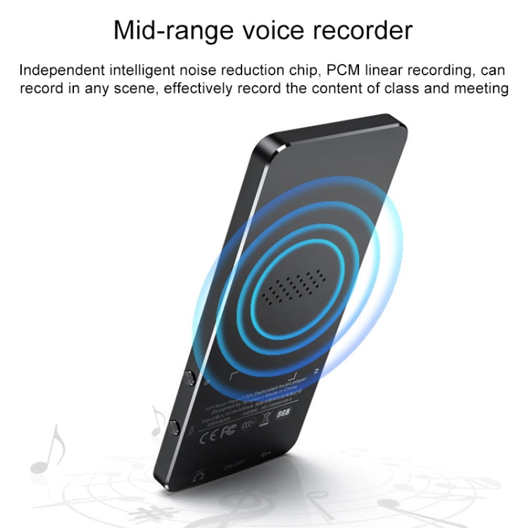Máy nghe nhạc MP3 MP4 Hifi màn hình cảm ứng kim loại 1.8 inch, 8GB, X2, 16GB, màu đen, bạc, vàng hồng