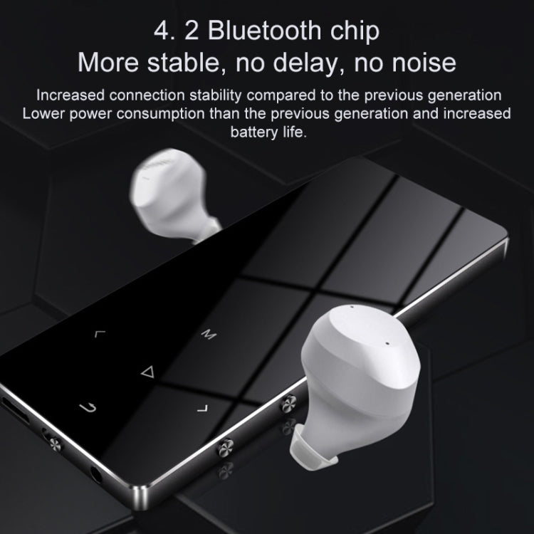 Máy nghe nhạc MP3 MP4 Hifi màn hình cảm ứng kim loại 1.8 inch, 8GB, X2, 16GB, màu đen, bạc, vàng hồng