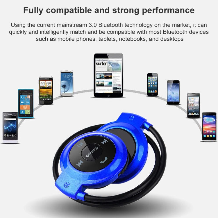 Máy nghe nhạc MP3 NVAHVA tai nghe Bluetooth, Tai nghe thể thao không dây MP3 có FM Radio, Tai nghe stereo thẻ TF MP3 tối đa 32GB, mini-503 Xanh dương, mini-503 Vàng, mini-503 Đen, mini-503 Đỏ