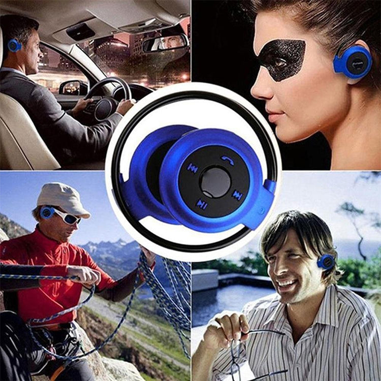 Máy nghe nhạc MP3 NVAHVA tai nghe Bluetooth, Tai nghe thể thao không dây MP3 có FM Radio, Tai nghe stereo thẻ TF MP3 tối đa 32GB, mini-503 Xanh dương, mini-503 Vàng, mini-503 Đen, mini-503 Đỏ