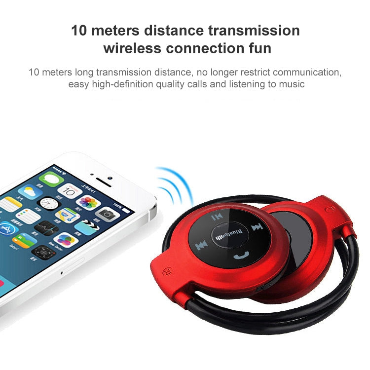 Máy nghe nhạc MP3 NVAHVA tai nghe Bluetooth, Tai nghe thể thao không dây MP3 có FM Radio, Tai nghe stereo thẻ TF MP3 tối đa 32GB, mini-503 Xanh dương, mini-503 Vàng, mini-503 Đen, mini-503 Đỏ
